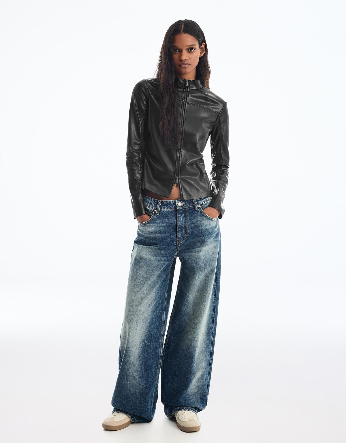 Wendeline Faux Leather Shirt