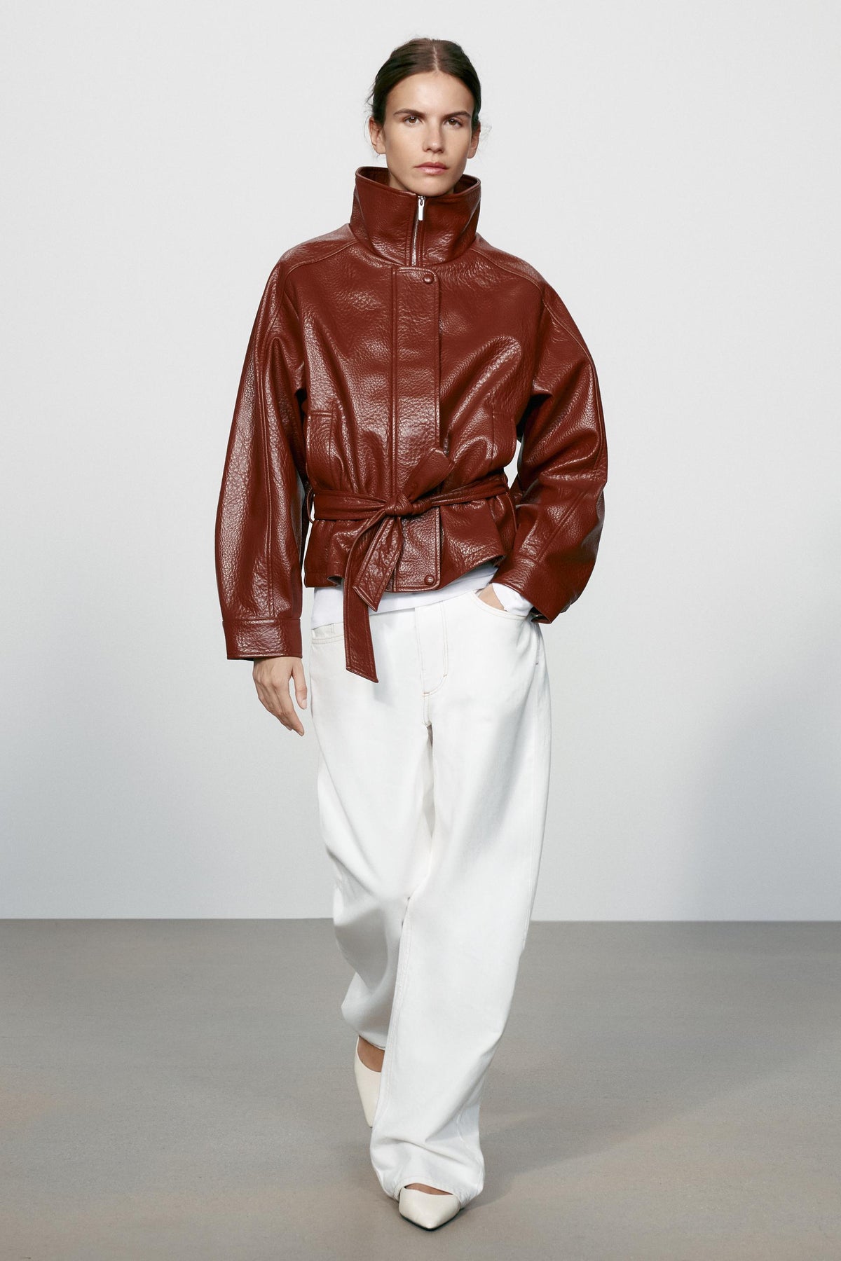 Mahogany Belted Jacket