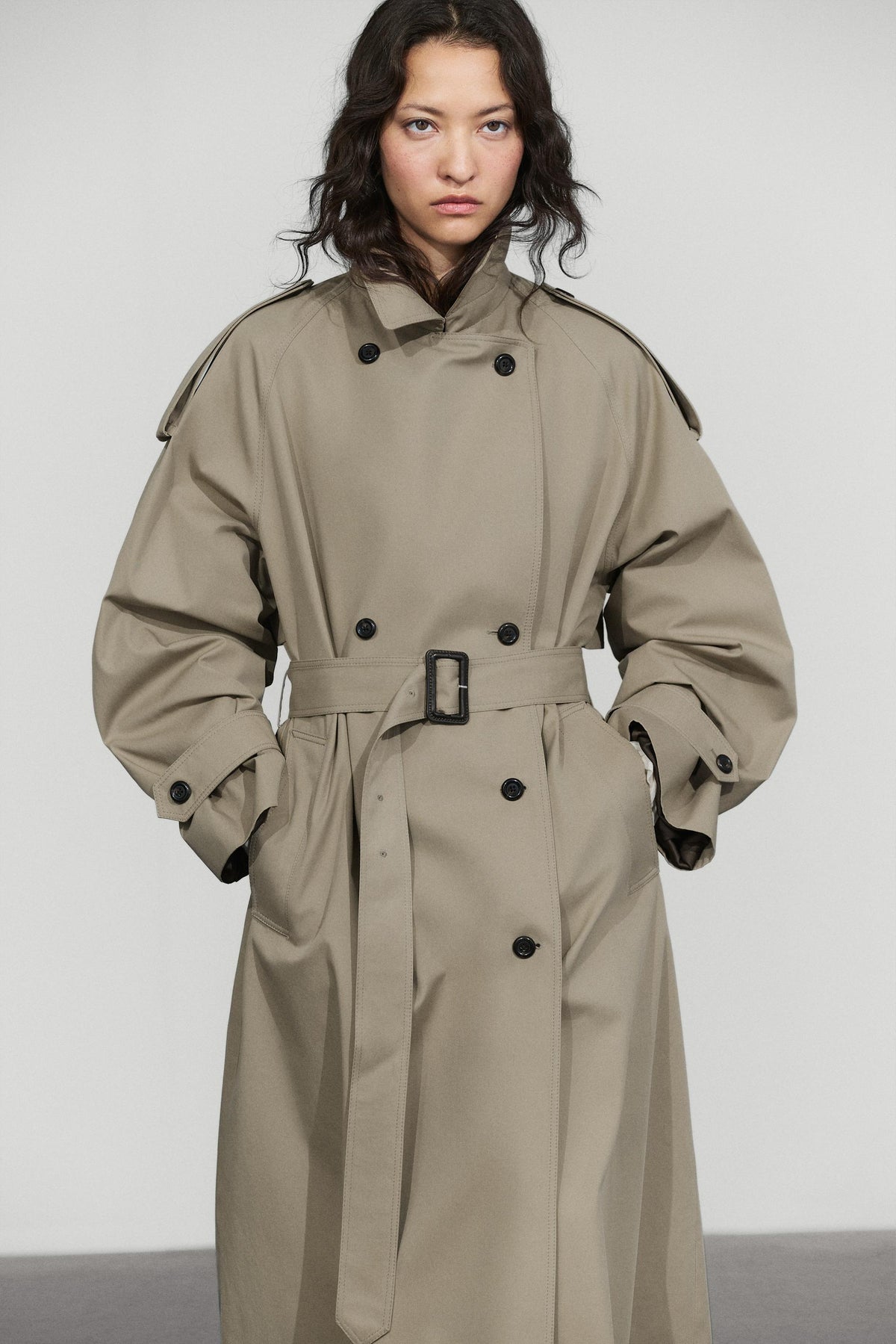 Latte Trench Coat Beige