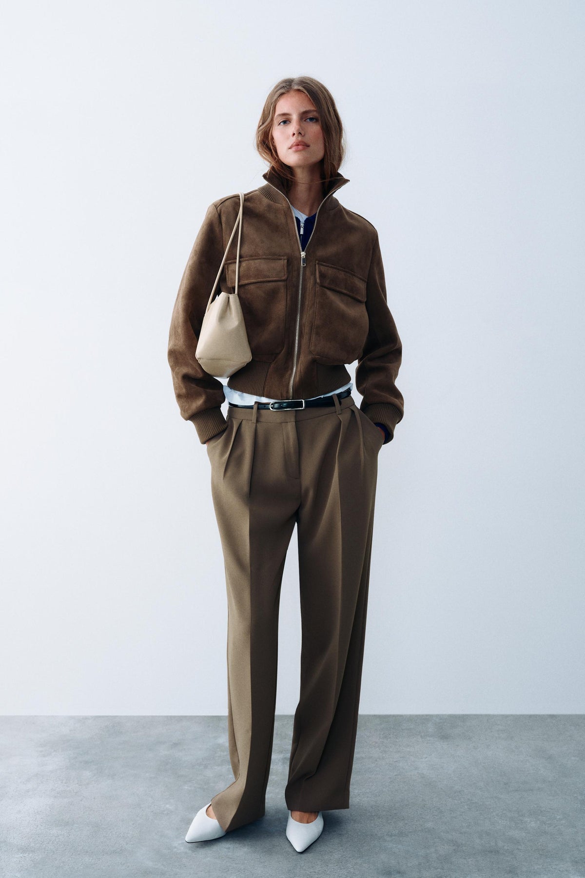 Brenda Suede Bomber