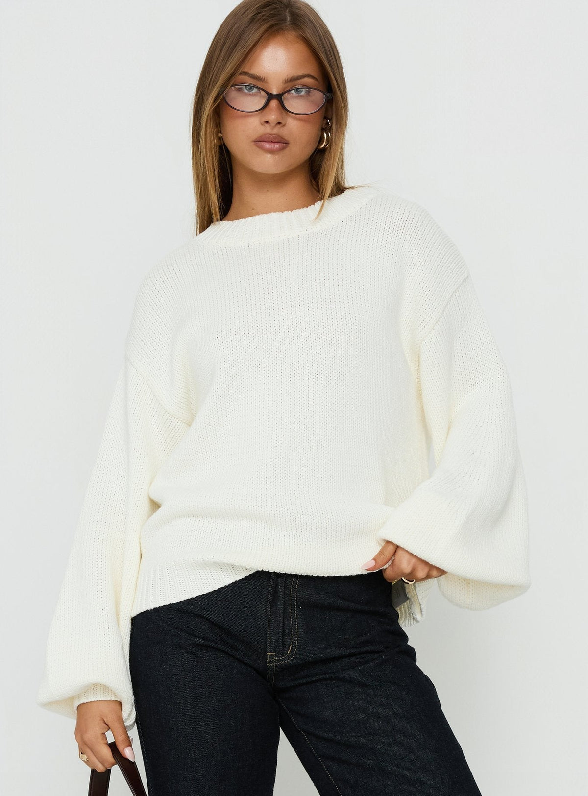 Eliza Sweater White