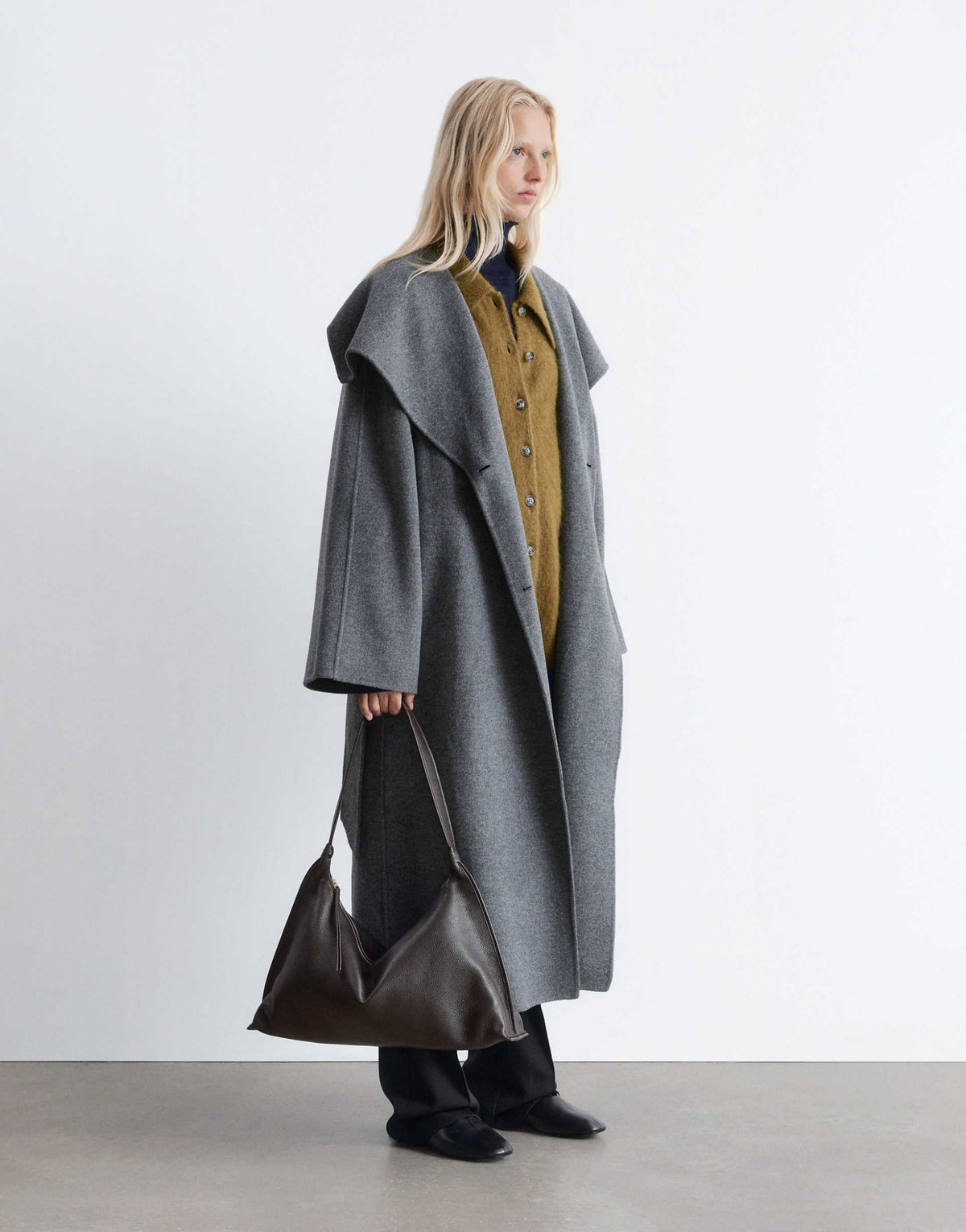 Greta Maxi Coat Grey
