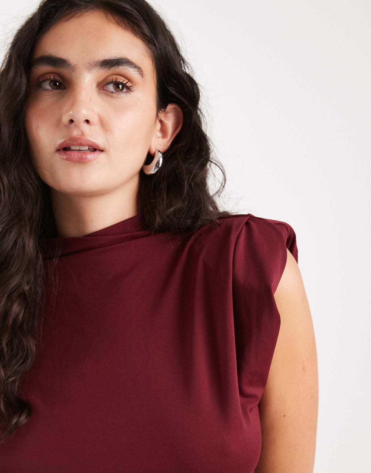 Sangria High Neck Top