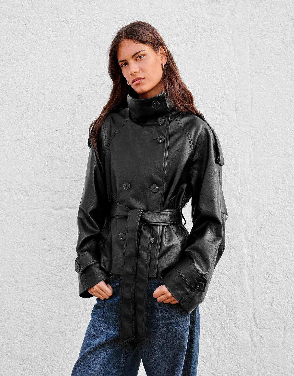 Ondrea Trench Jacket Black