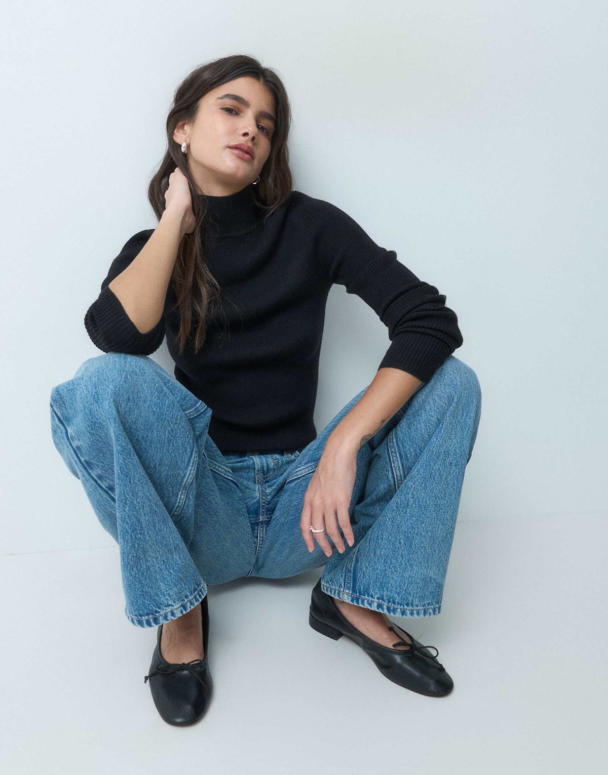Mette Funnel Neck Top