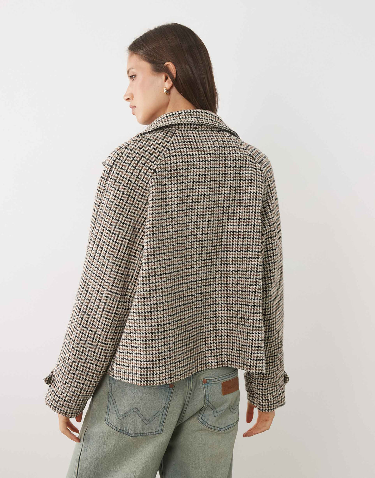 Harriet Check Jacket Brown Check