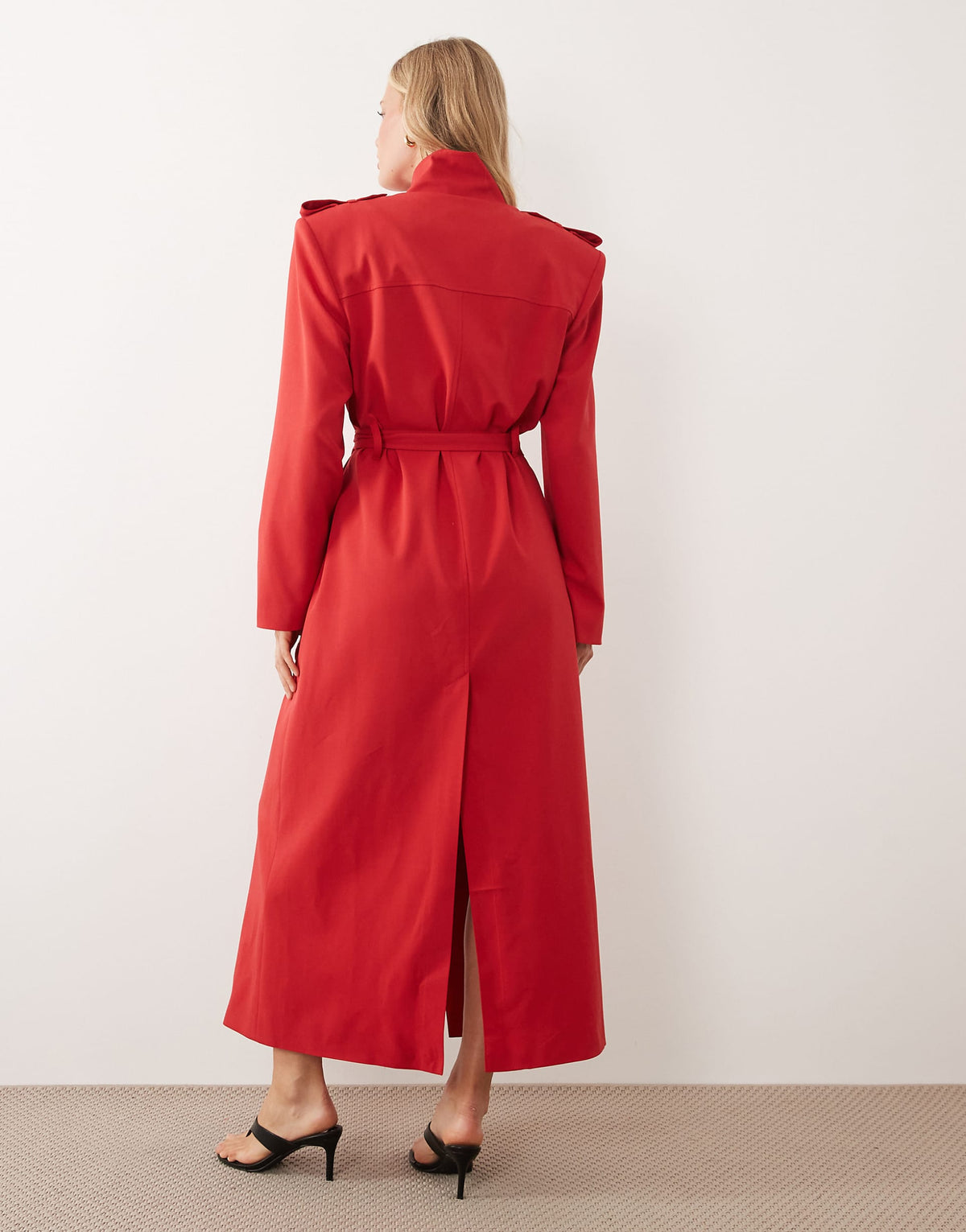 Carmine Trench Coat