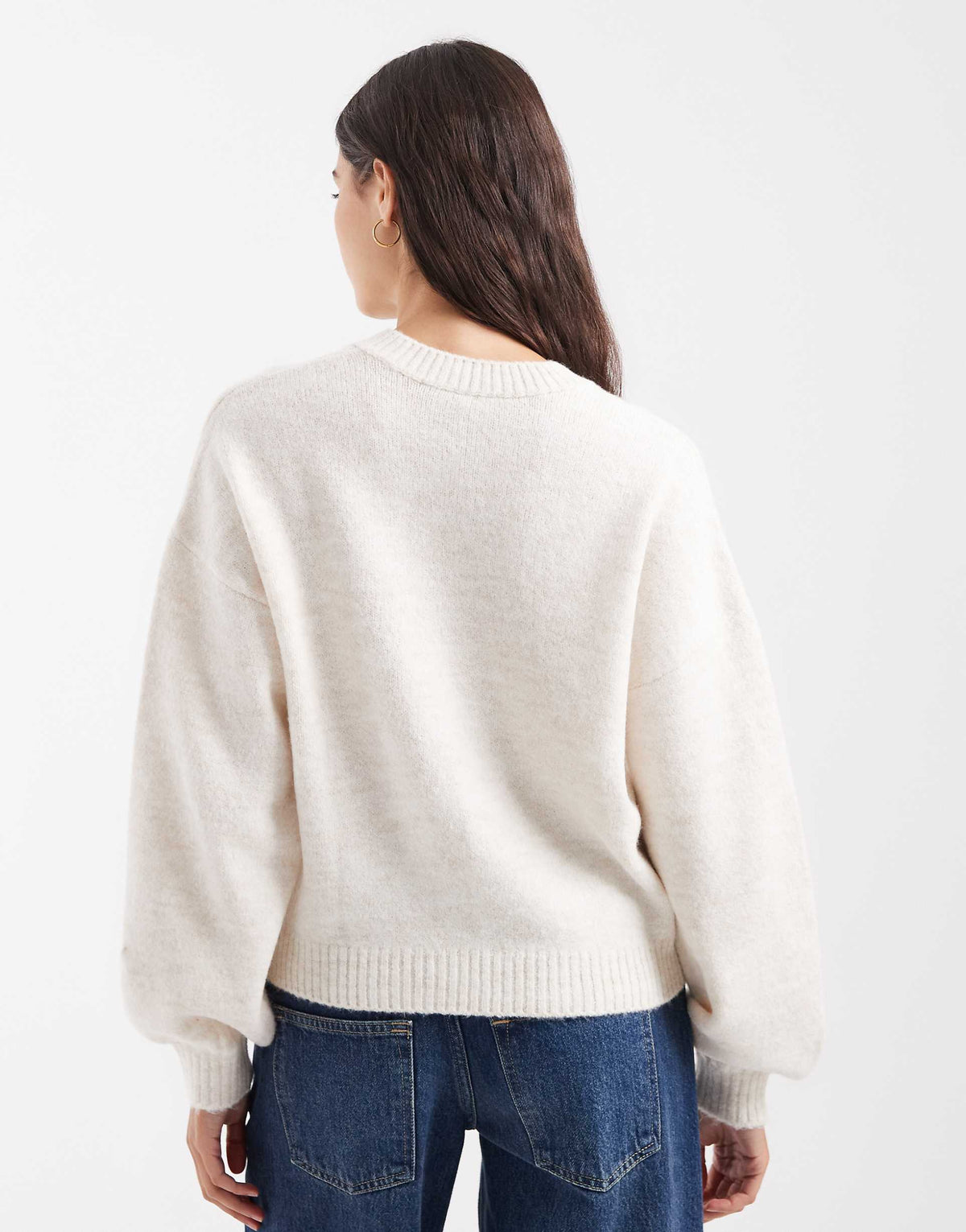 Ivory Knit Cardigan Cream