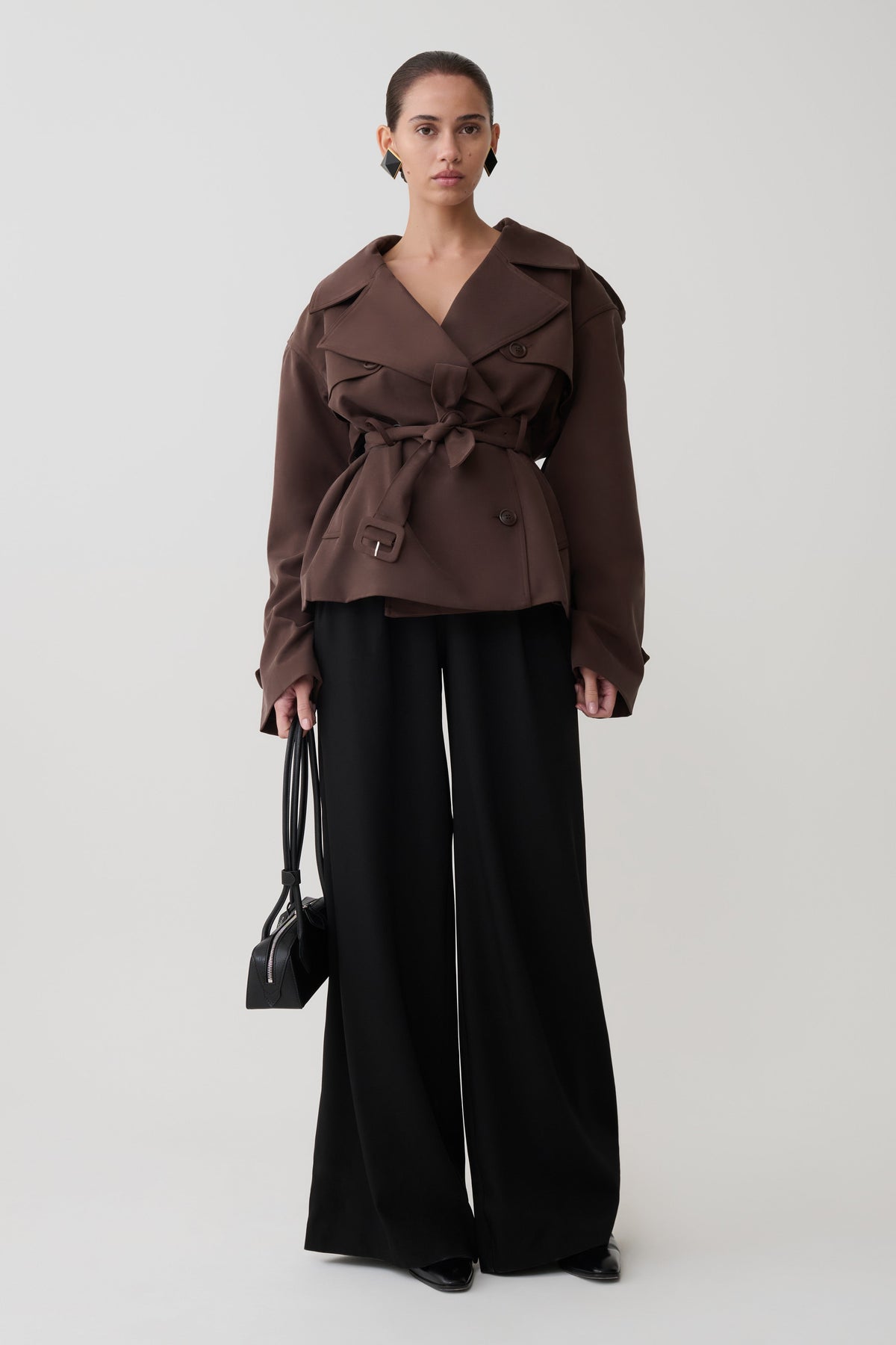 Alba Trench Jacket Chocolate