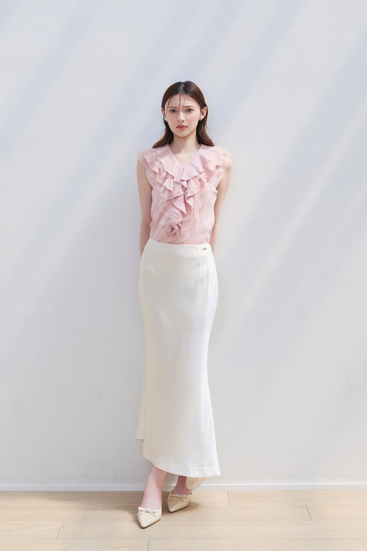 Sakura Ruffle Top