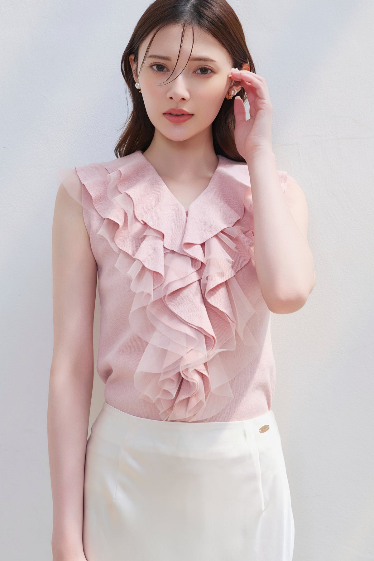 Sakura Ruffle Top