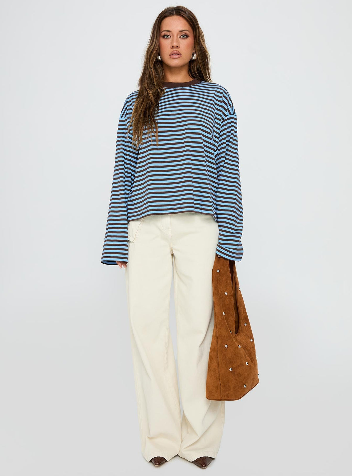 Marina Top Chocolate Stripe