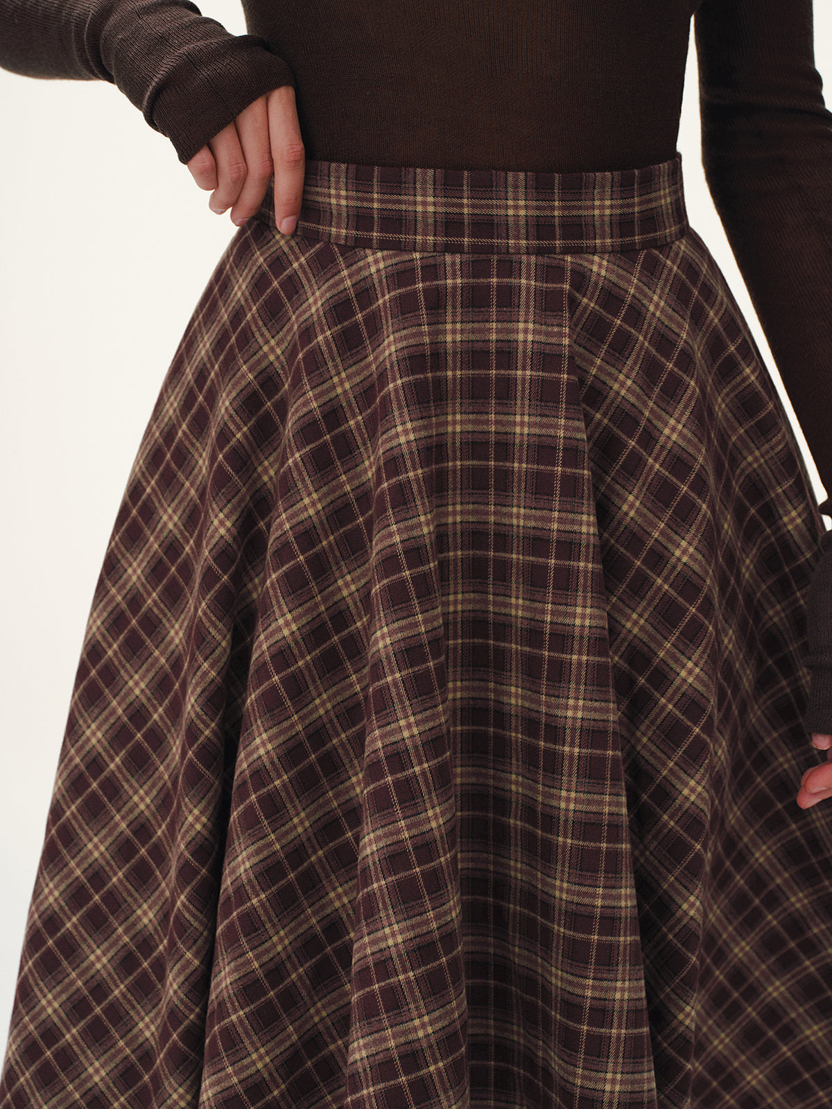 Tartane Midi Skirt