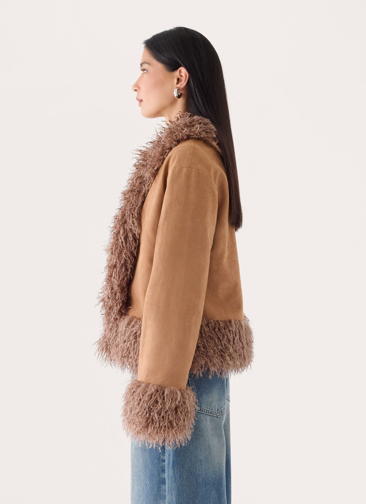 Katrijn Fur Trim Coat