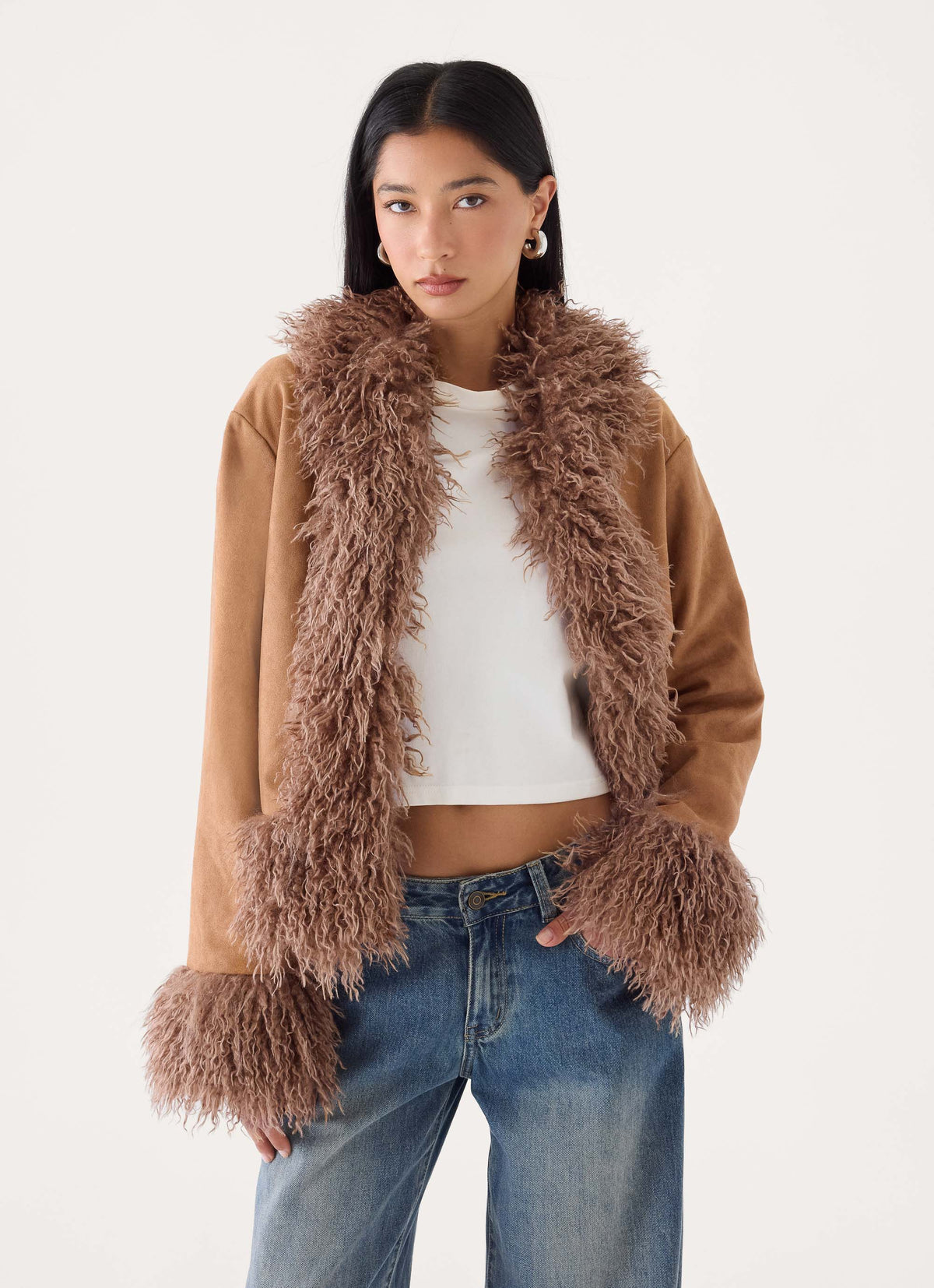 Katrijn Fur Trim Coat