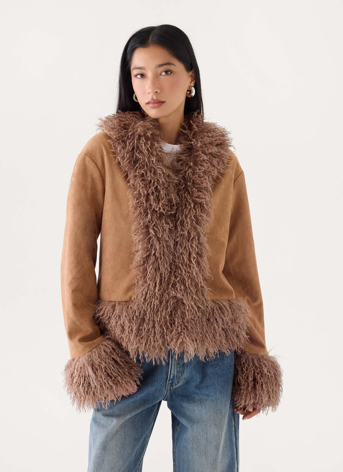 Katrijn Fur Trim Coat