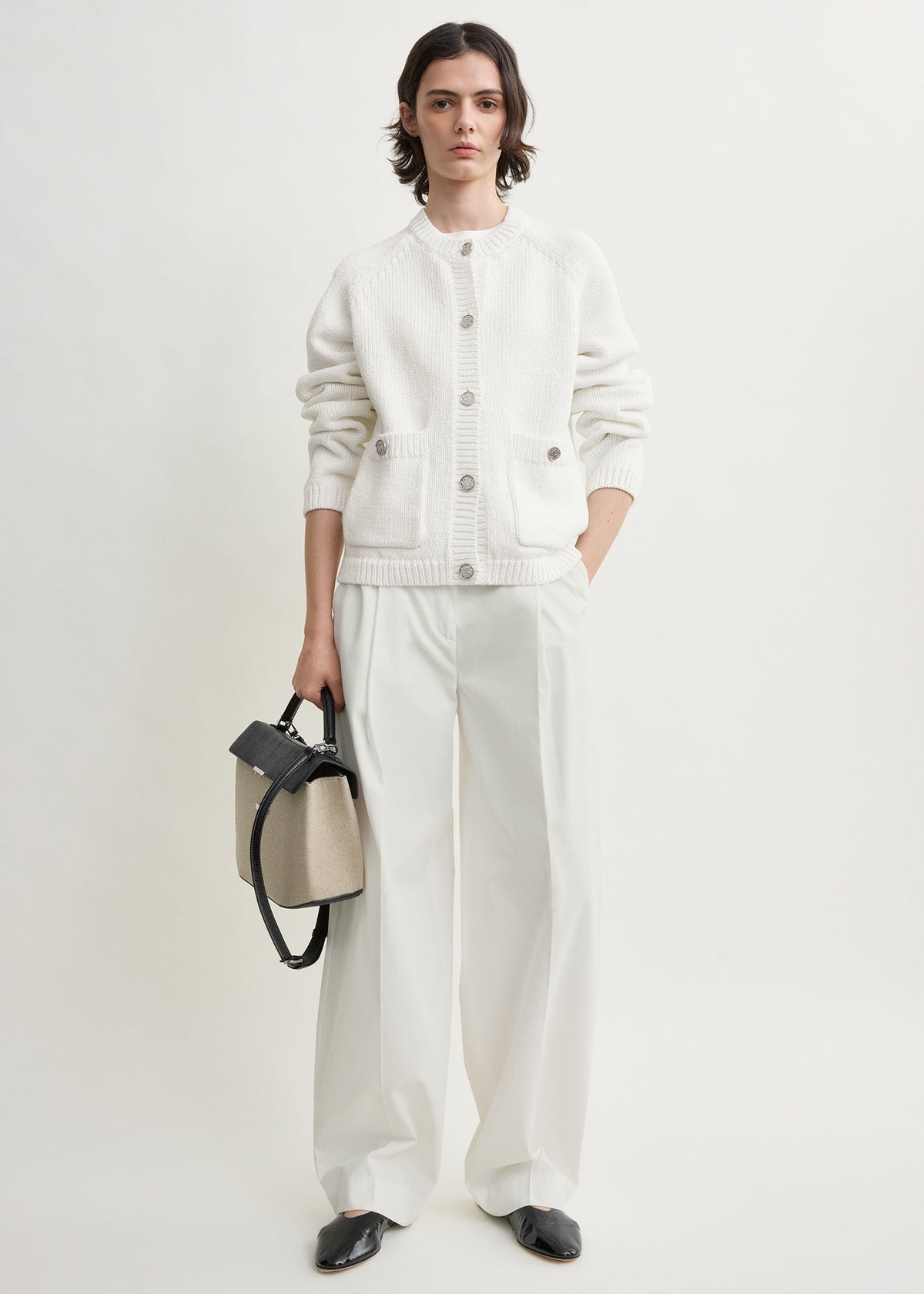Ella Cardigan White