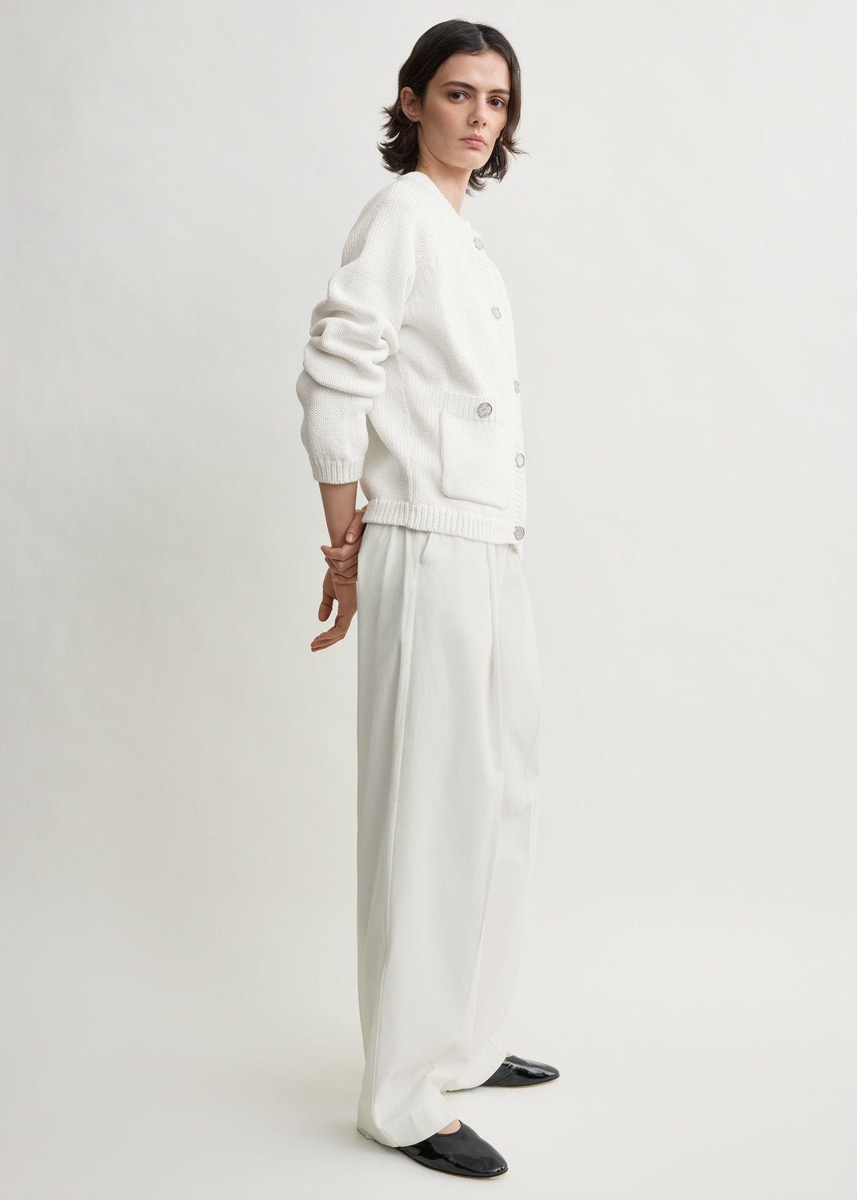 Ella Cardigan White