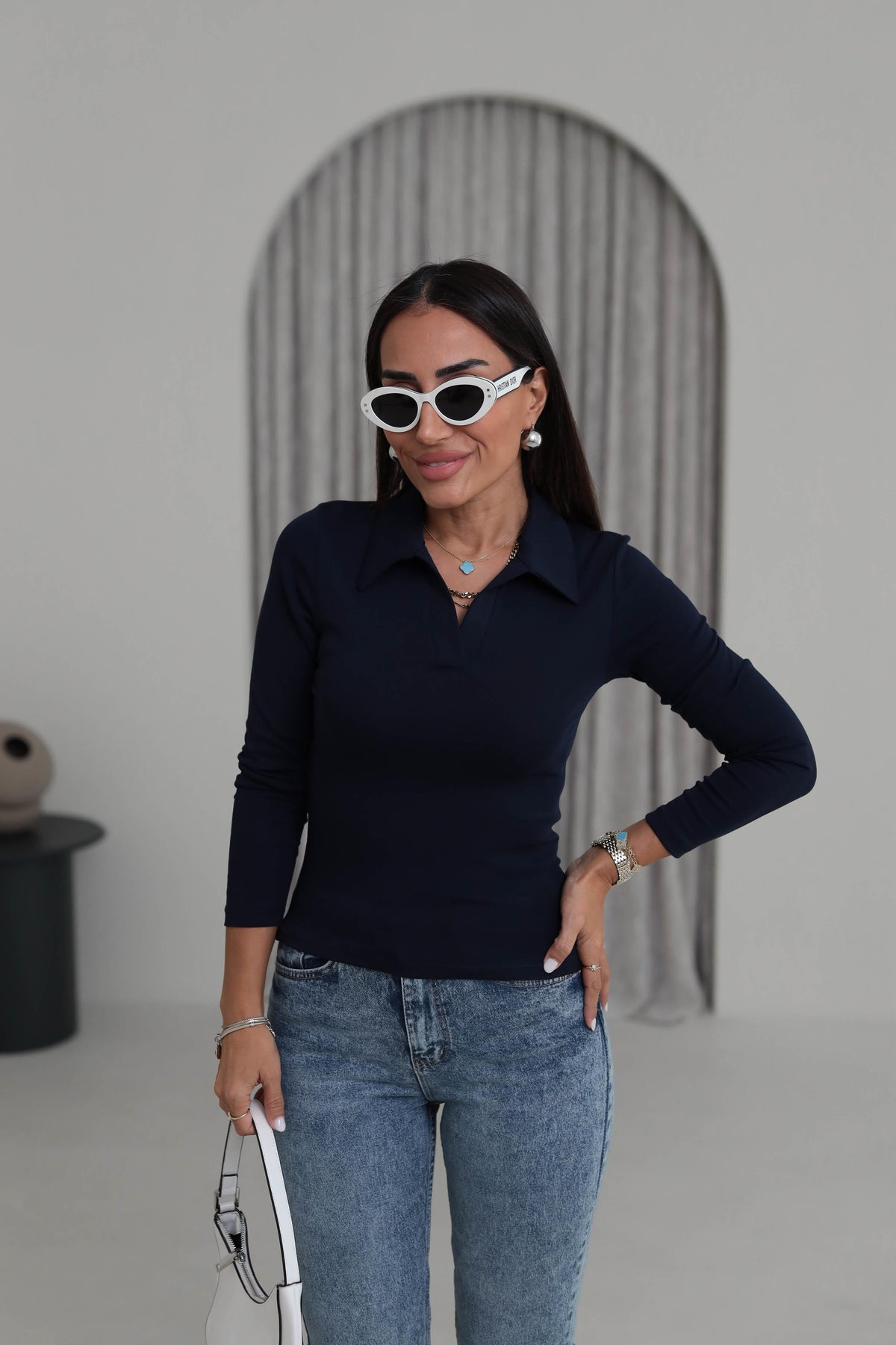 Nora Top Navy