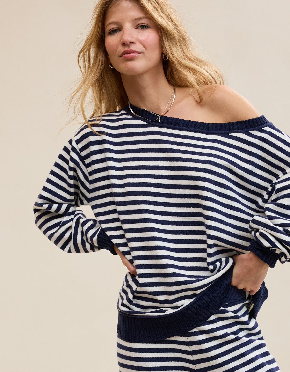 Brigitta Off Shoulder Sweater