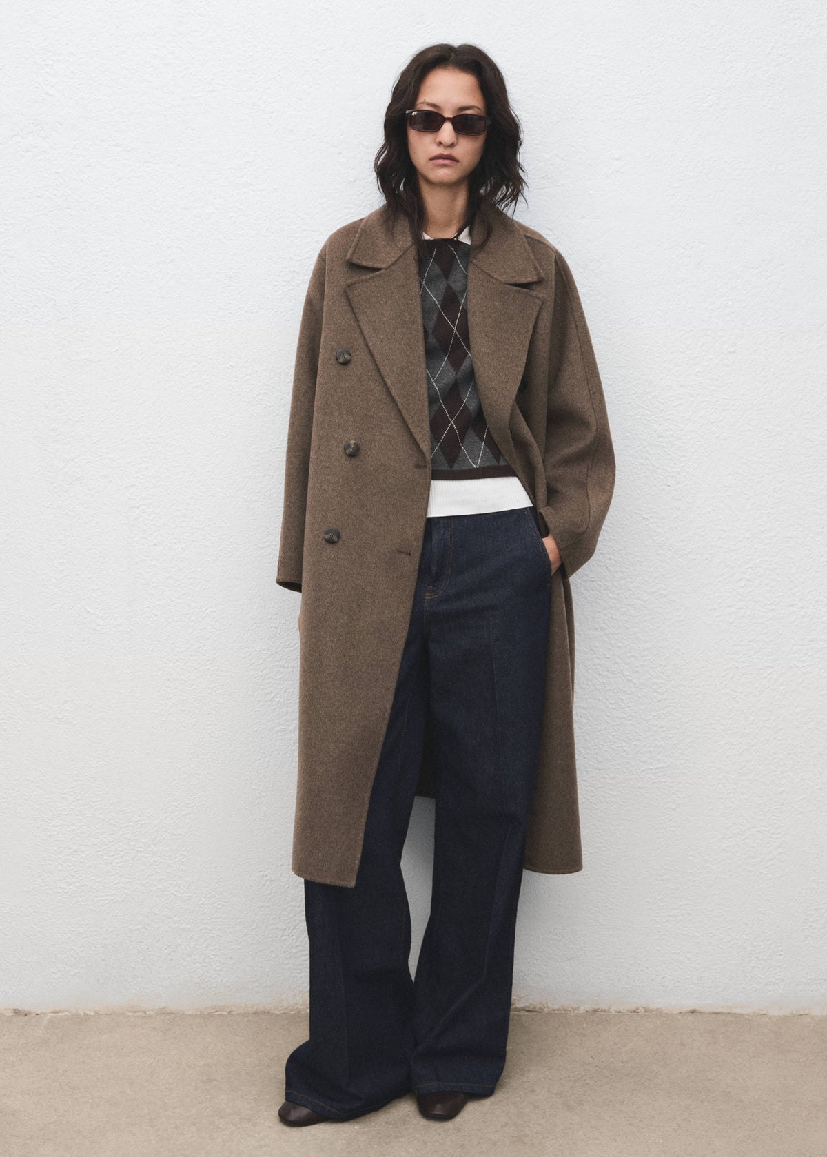 Ingrid Wool Coat Medium Brown