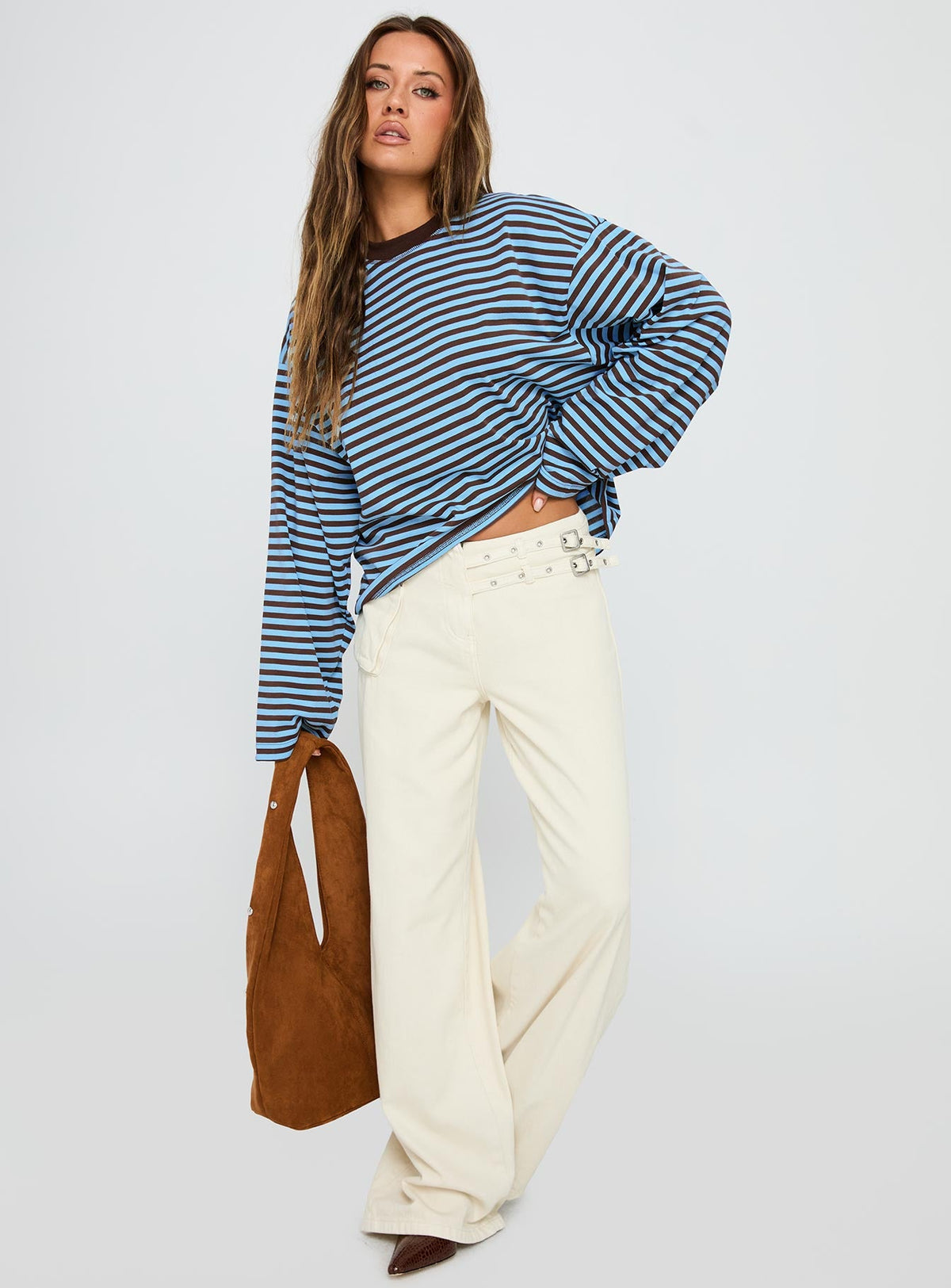 Marina Top Chocolate Stripe