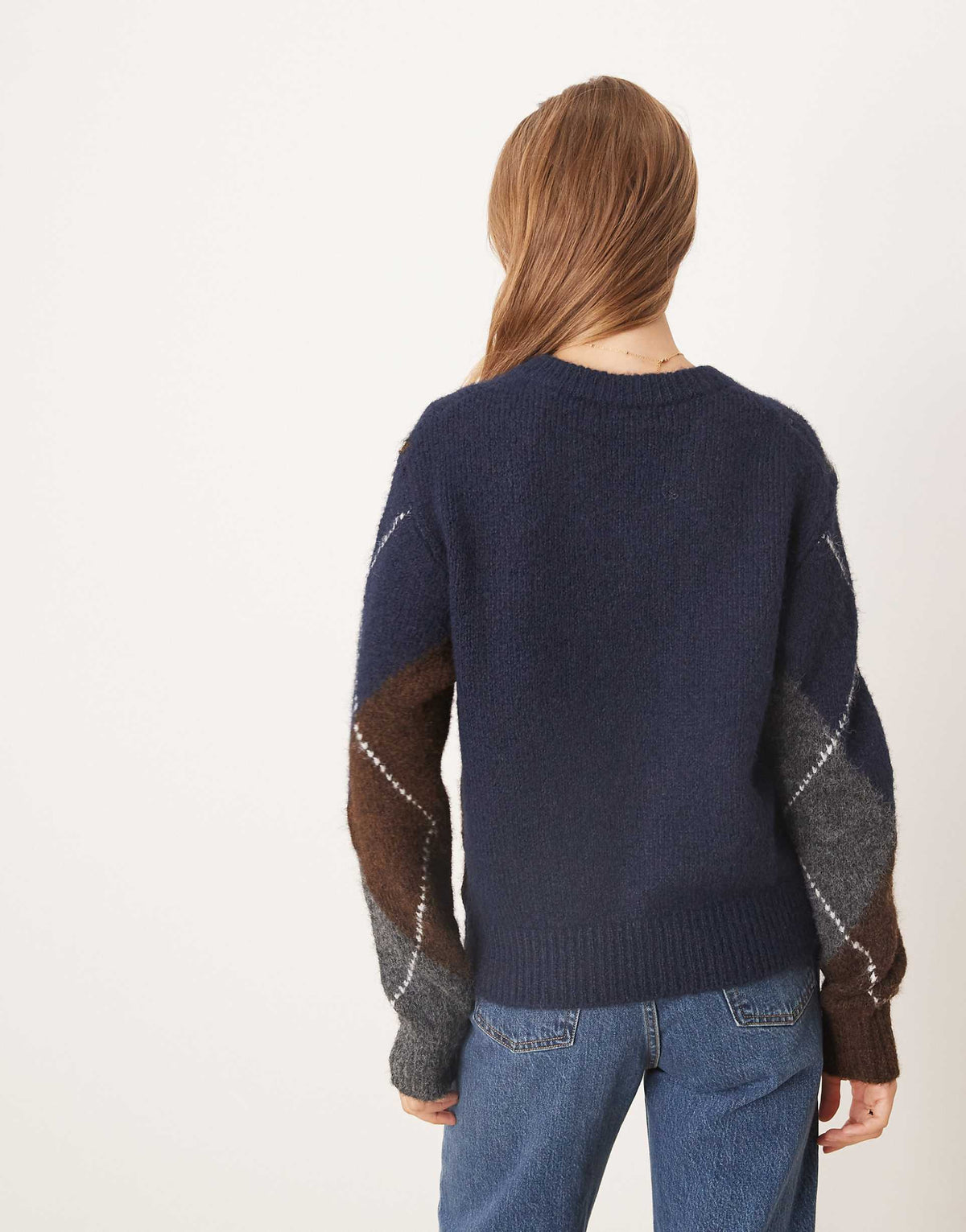 Preppy Knit Sweater Navy