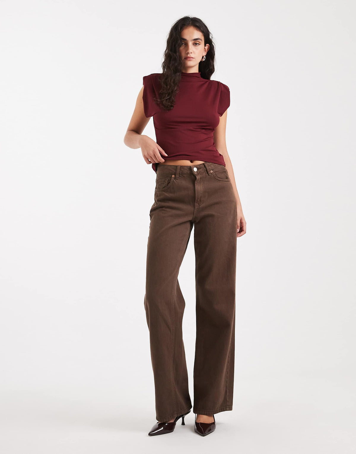 Sangria High Neck Top