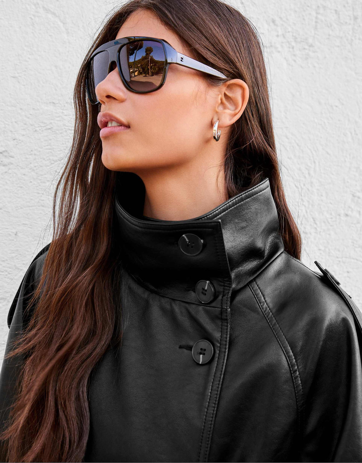 Ondrea Trench Jacket Black