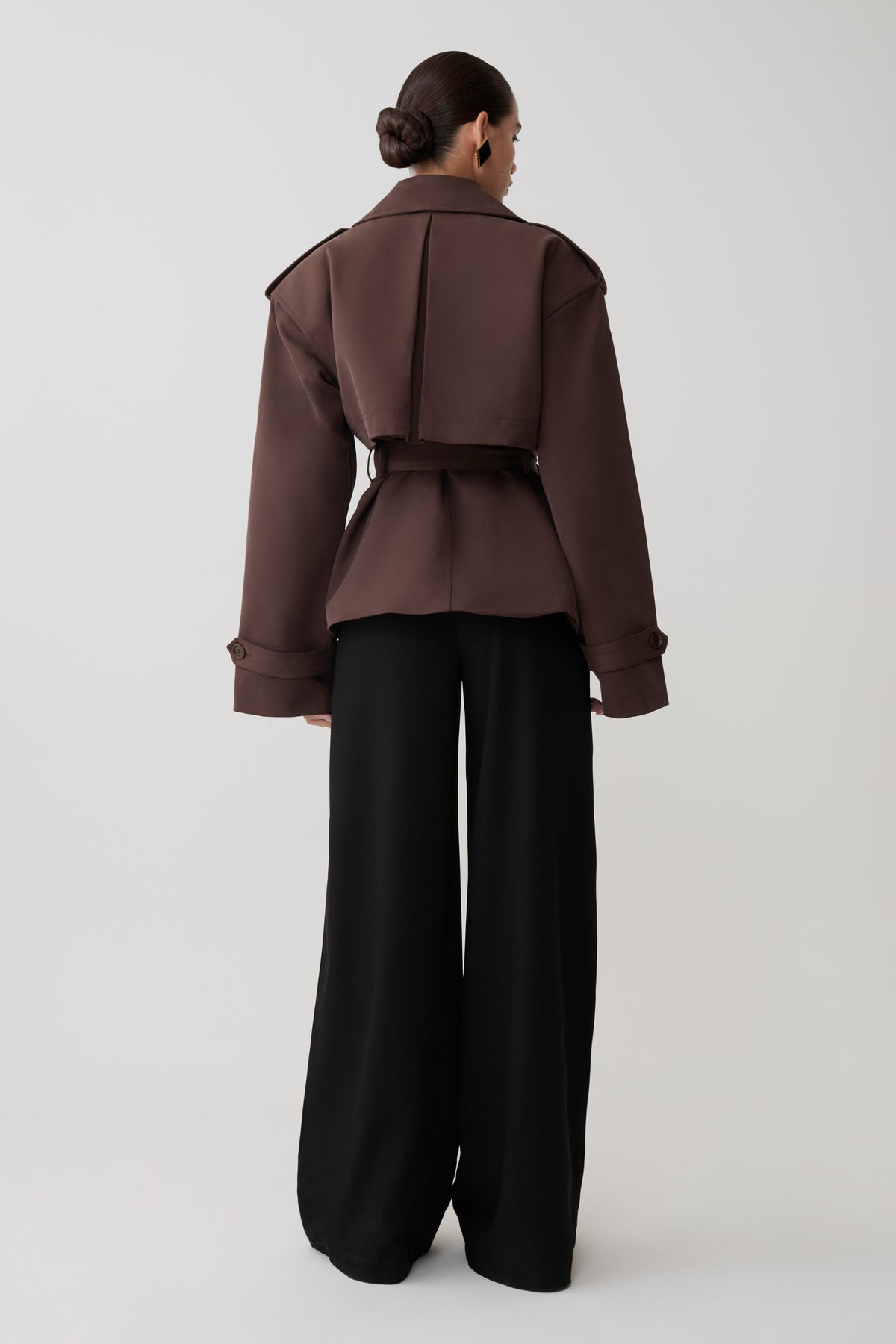Alba Trench Jacket Chocolate