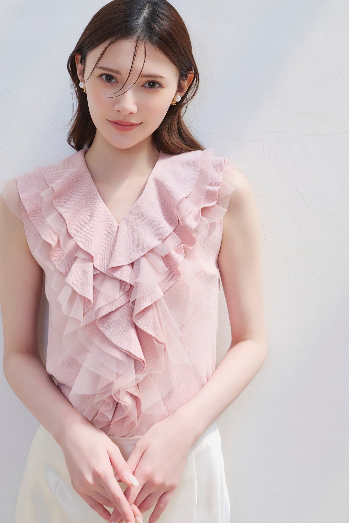 Sakura Ruffle Top
