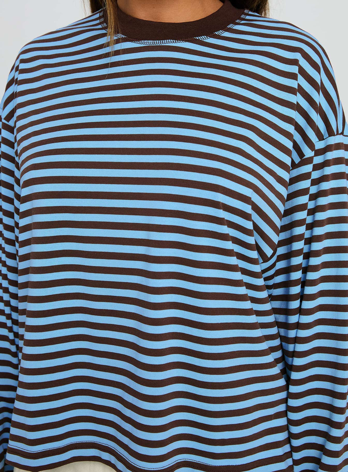 Marina Top Chocolate Stripe