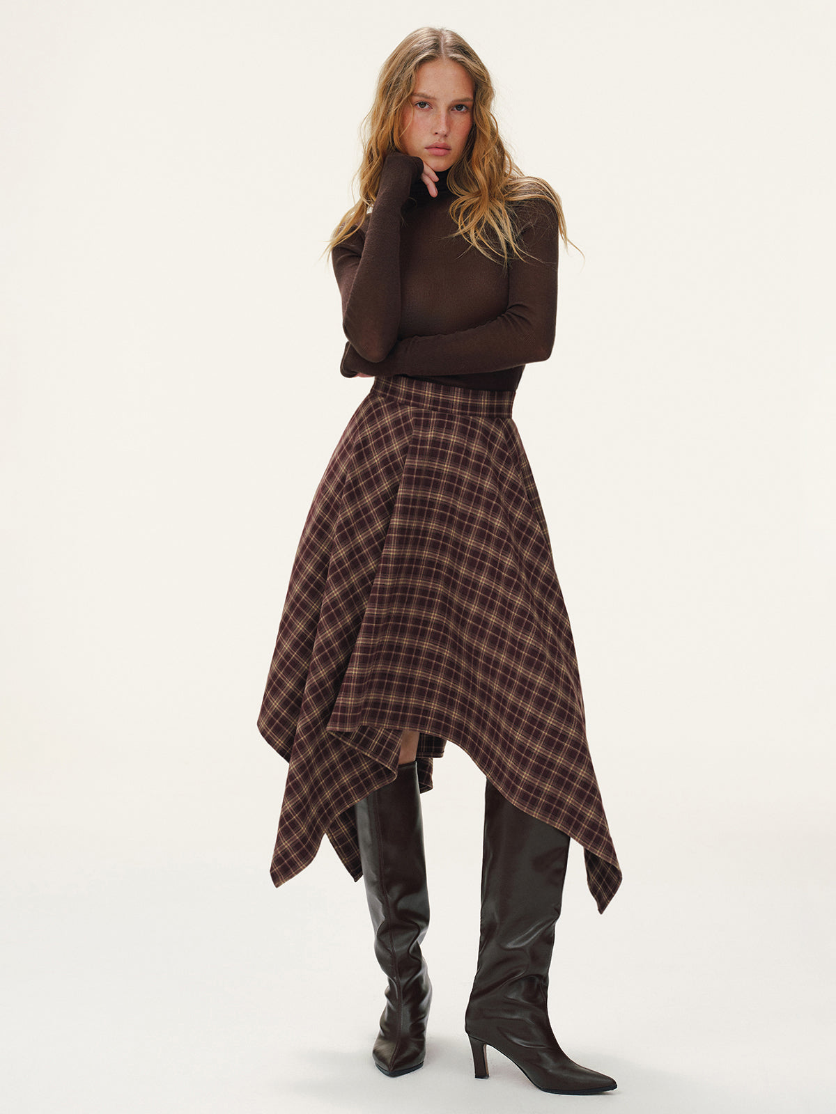 Tartane Midi Skirt