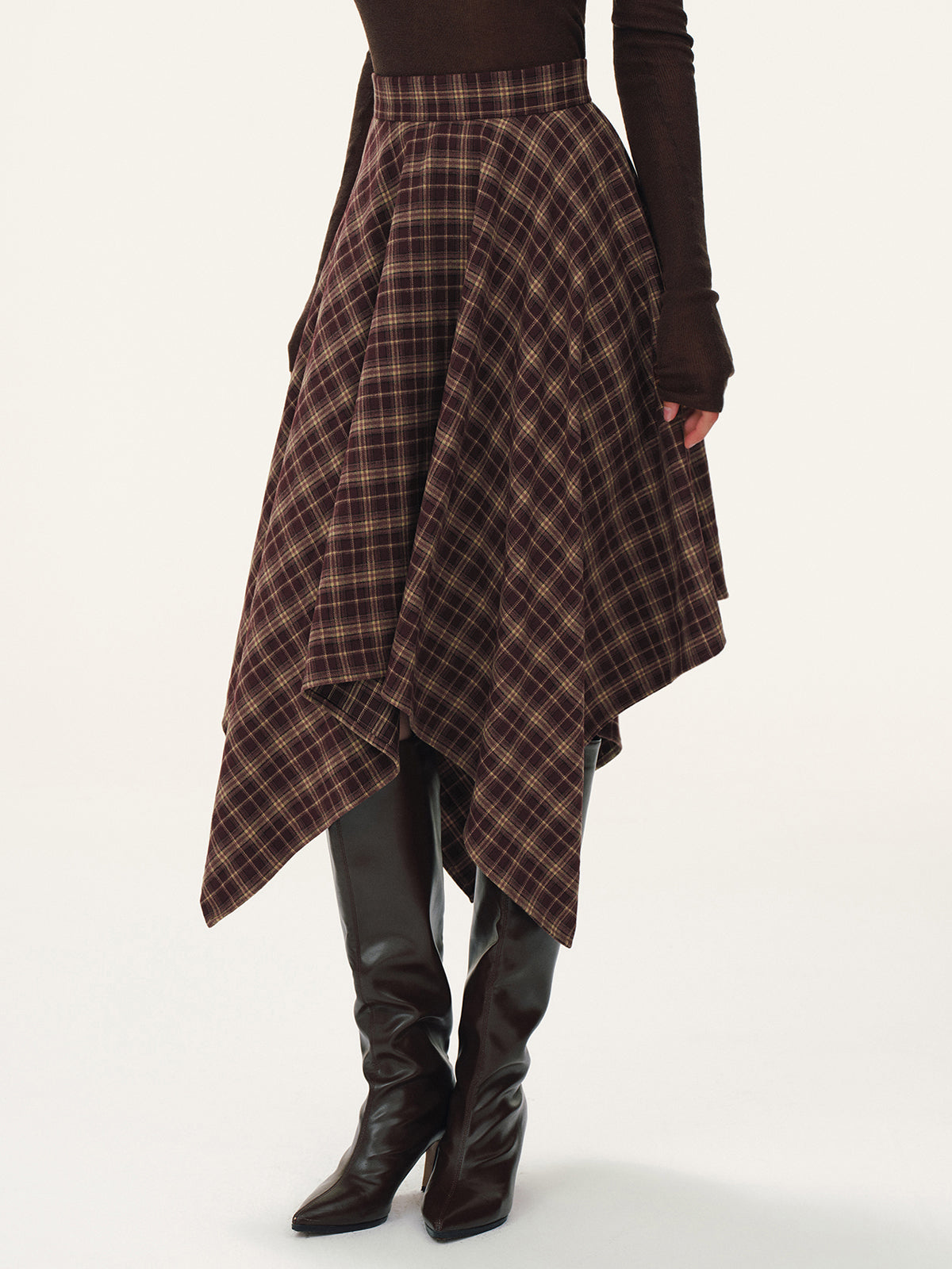 Tartane Midi Skirt