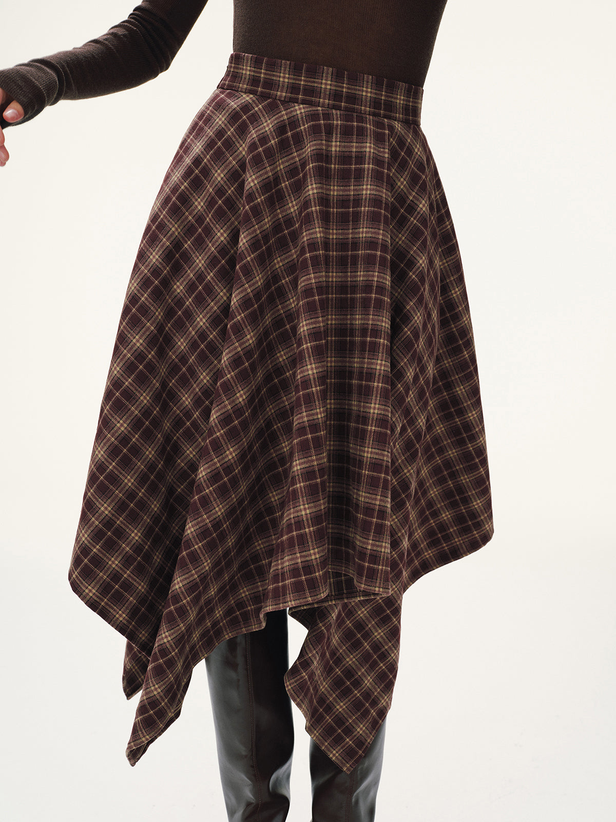 Tartane Midi Skirt
