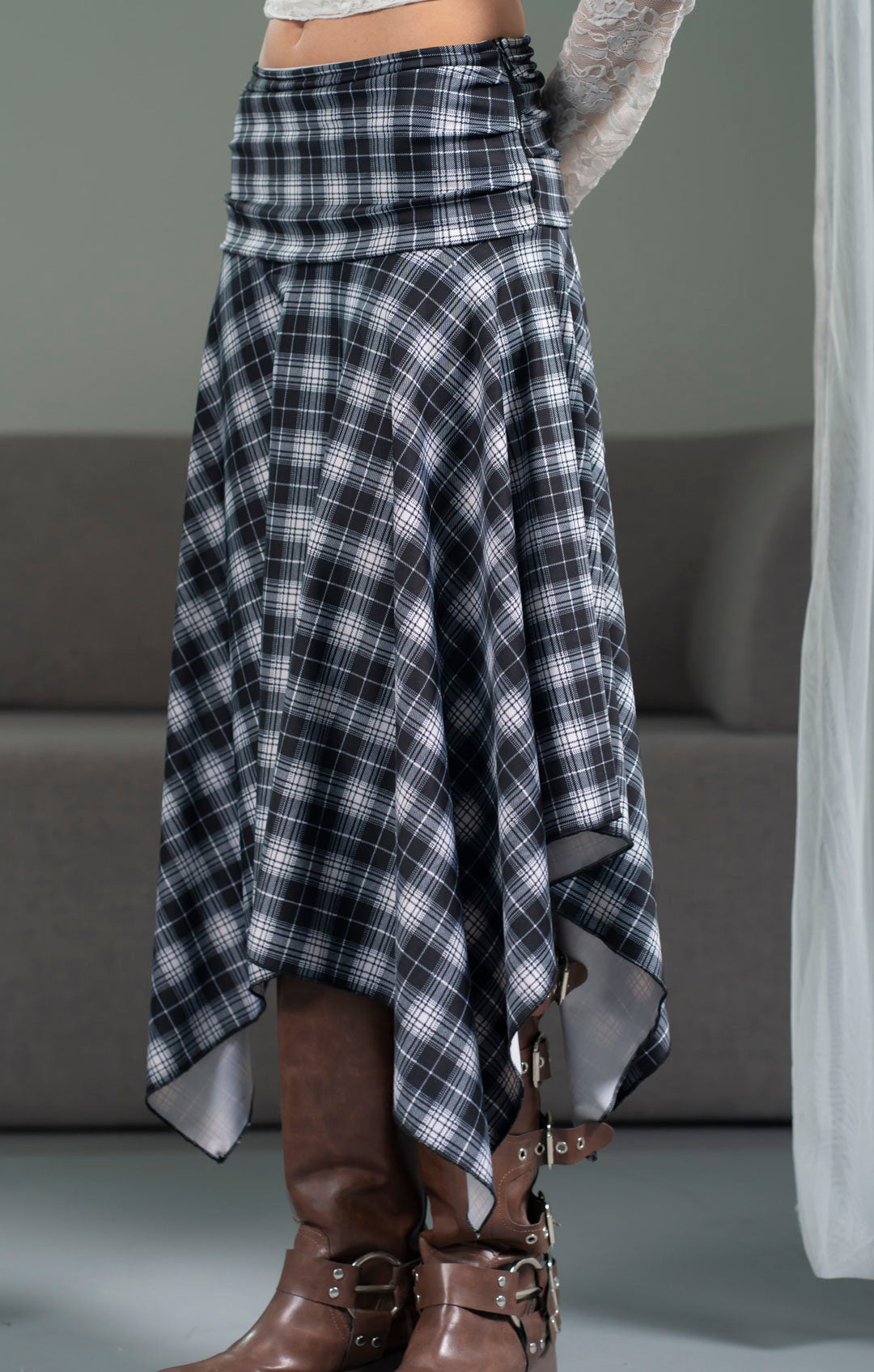 Fredrikke Plaid Skirt