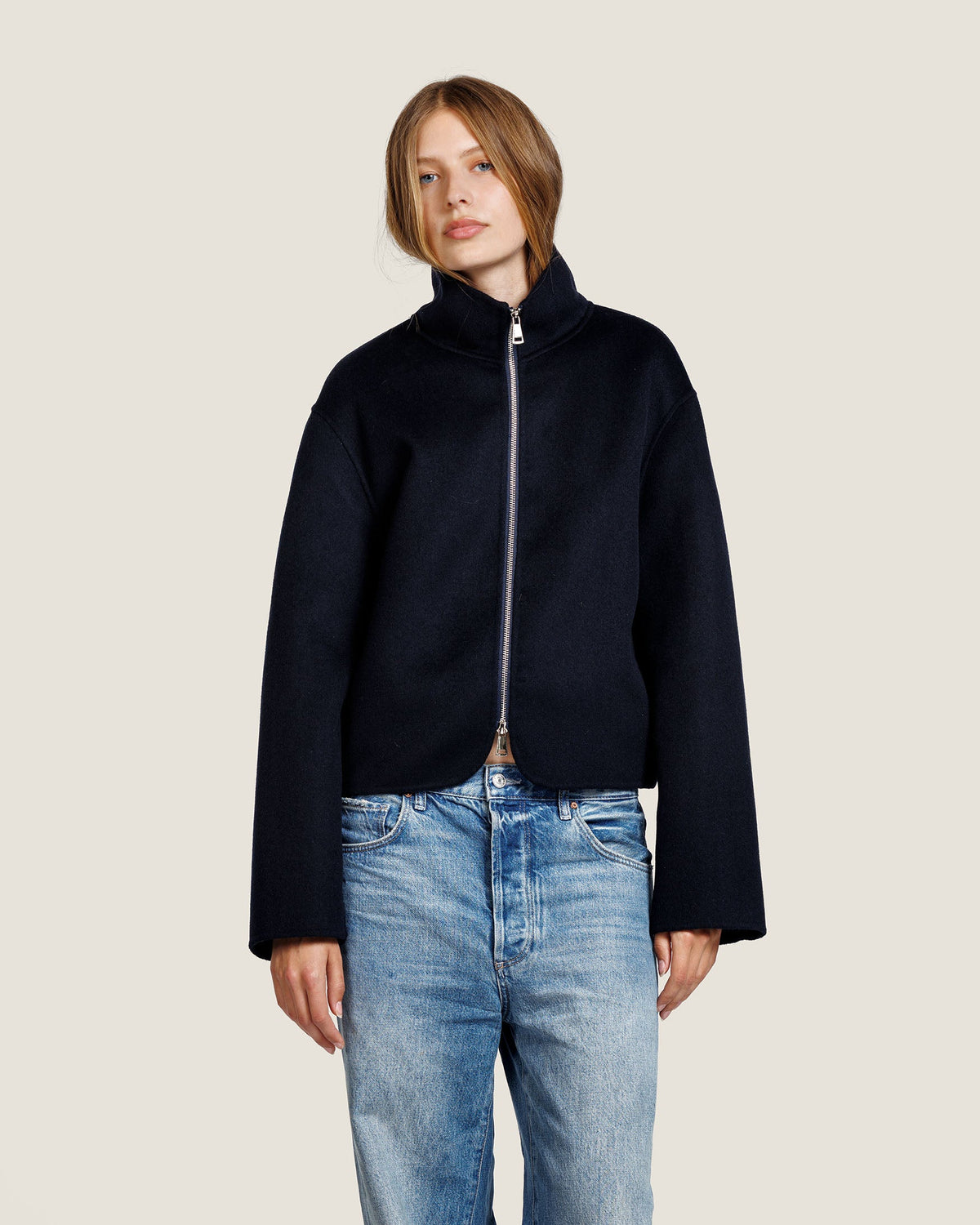 Midnight Wool Jacket Dark Blue