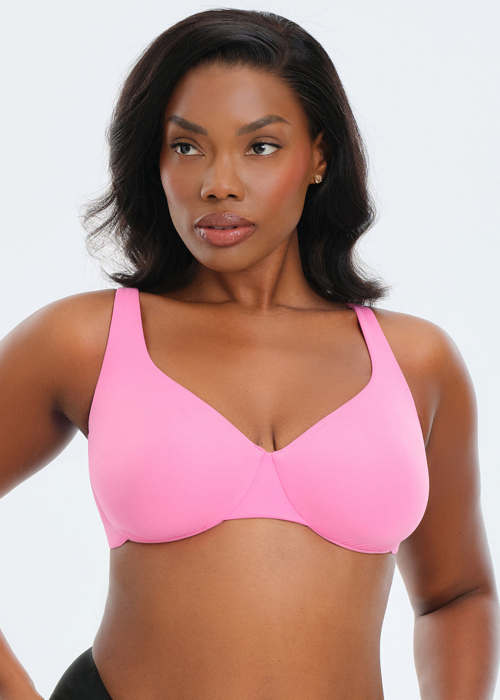 Underwire Unpadded V-Neck Bra
