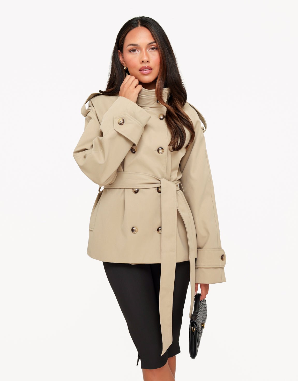 Clara Trench Coat Dark Beige