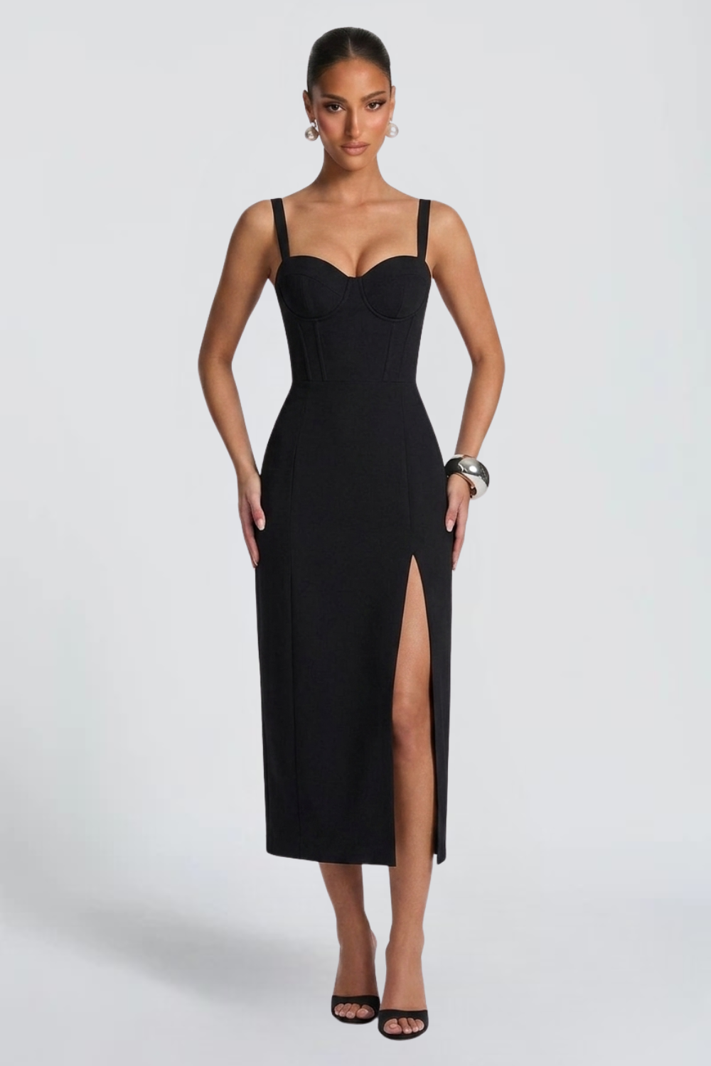 Verlindra Corset Midi Dress