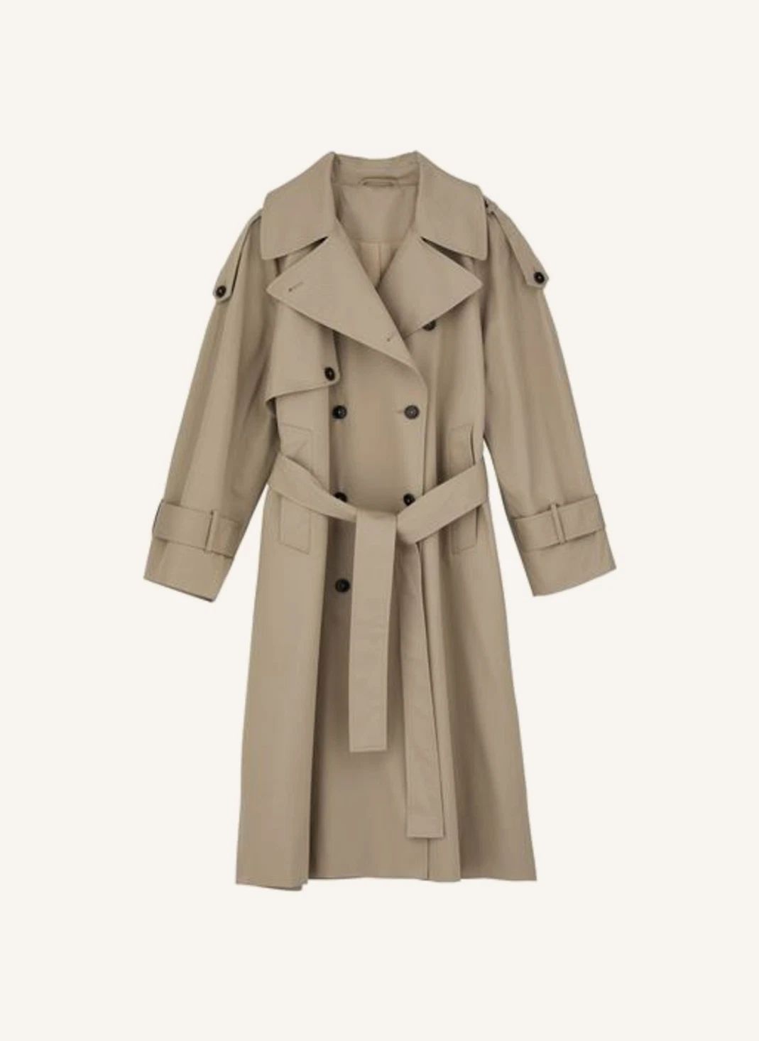 Moss Trench Coat Stone